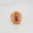 Virgin of Guadalupe Ring 4.9 g / T7 18K Rose Gold