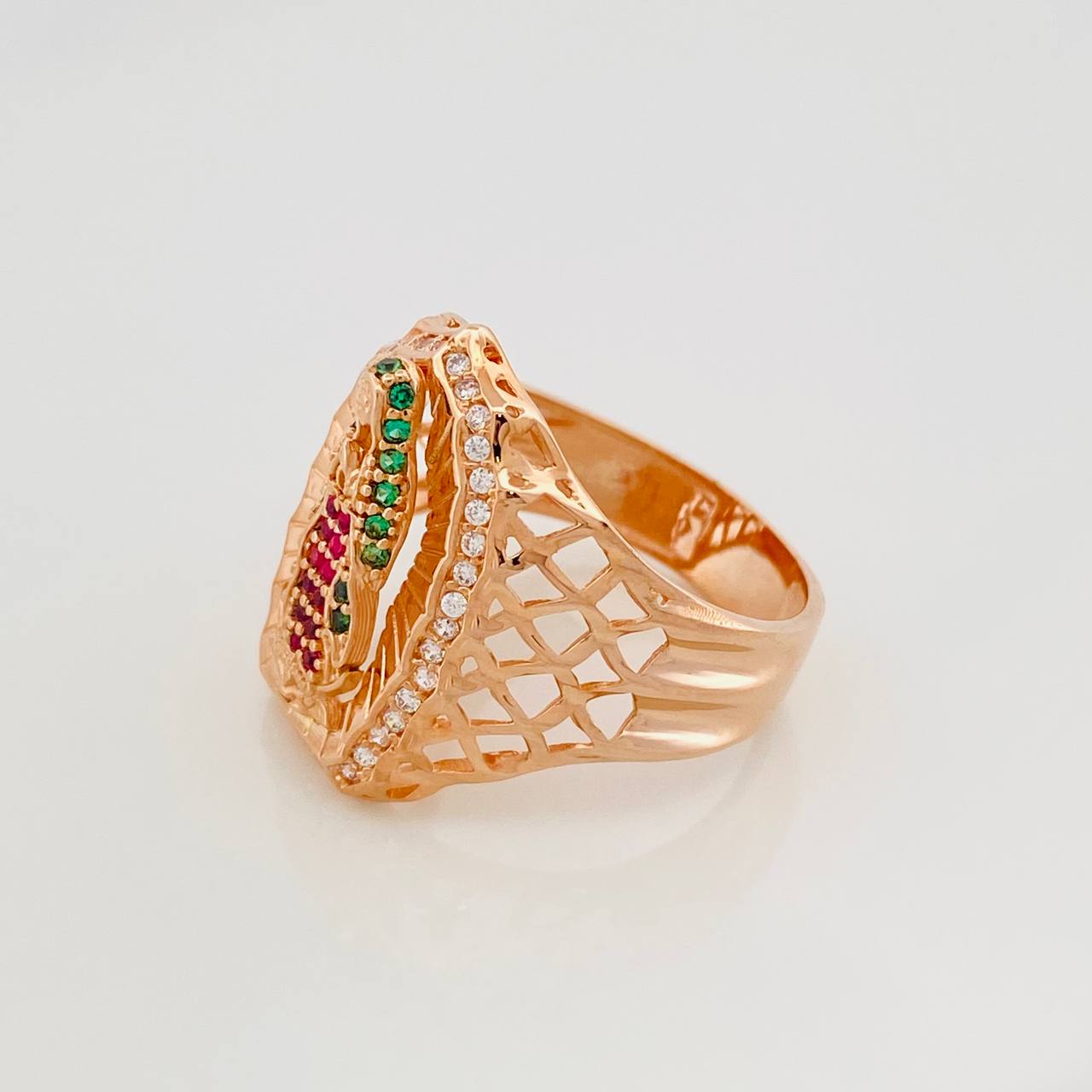 Virgin of Guadalupe Ring 4.9 g / T7 18K Rose Gold