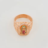 Virgin of Guadalupe Ring 4.9 g / T7 18K Rose Gold