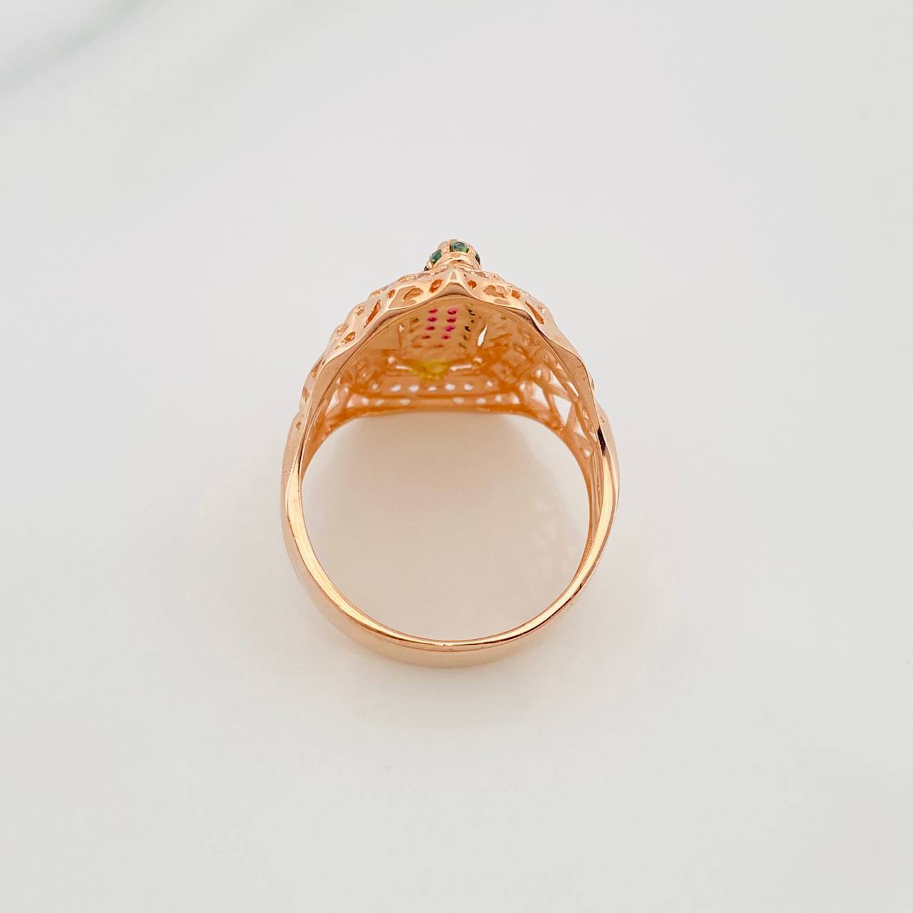 Virgin of Guadalupe Ring 4.9 g / T7 18K Rose Gold