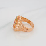 Virgin of Guadalupe Ring 6.7 g / T9 1/2 18K Rose Gold