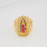 Anillo Virgen De Guadalupe 5 g / T7 Oro Amarillo 18K