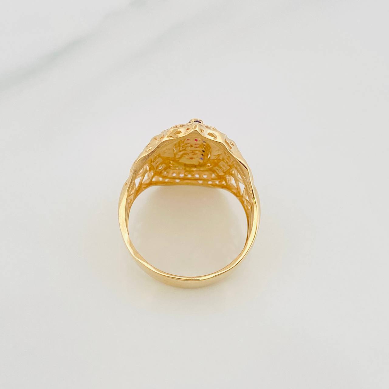 Anillo Virgen De Guadalupe 5 g / T7 Oro Amarillo 18K