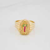 Anillo Virgen De Guadalupe 4 g / T8 1/4 Oro Amarillo 18K