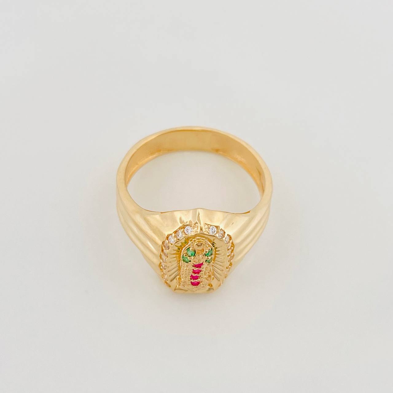 Virgin of Guadalupe Ring 3.95 g / T7 Yellow Gold 18K