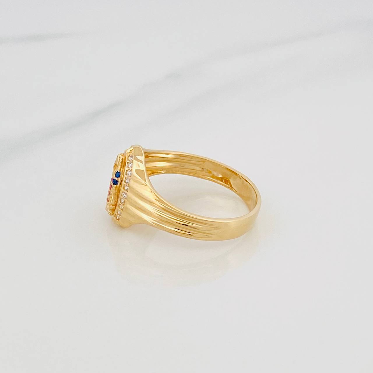 Virgin of Guadalupe Ring 4.15 g / T9 Yellow Gold 18K