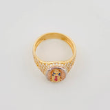 Anillo Virgen De Guadalupe 4.55 g / T7 Tres Oros 18K
