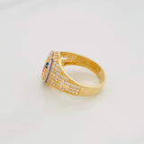 Anillo Virgen De Guadalupe 4.55 g / T7 Tres Oros 18K