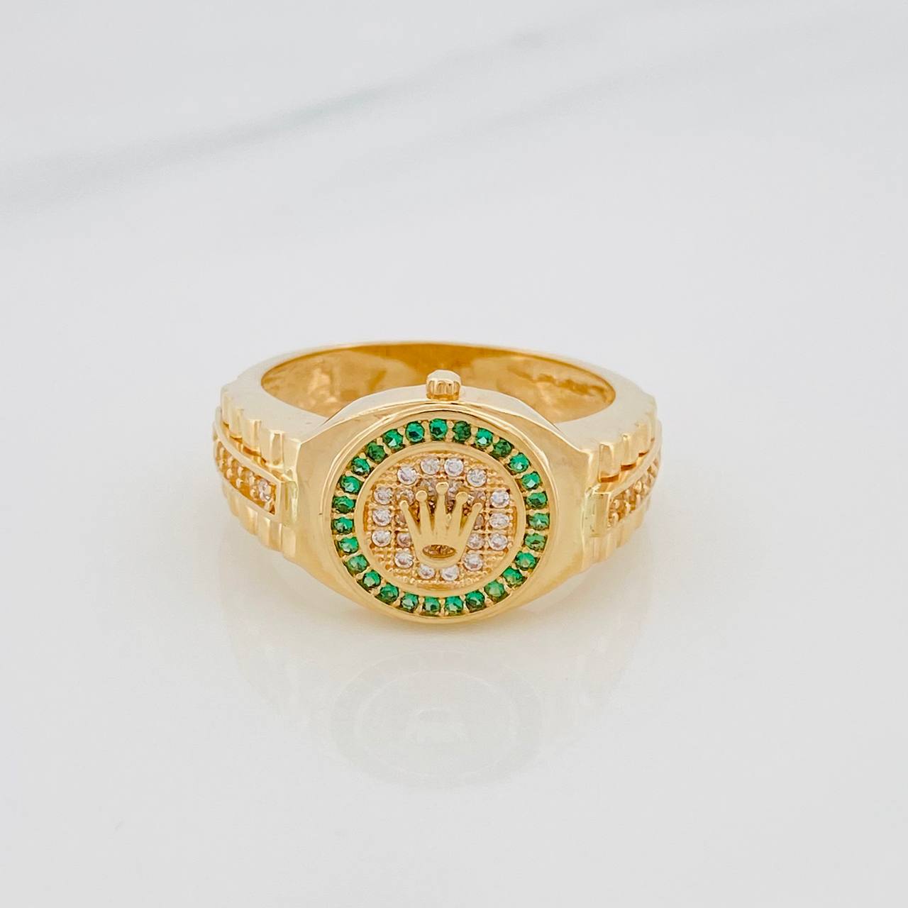 Anillo Correa Corona 7.7 g / T10 Oro Amarillo 18K