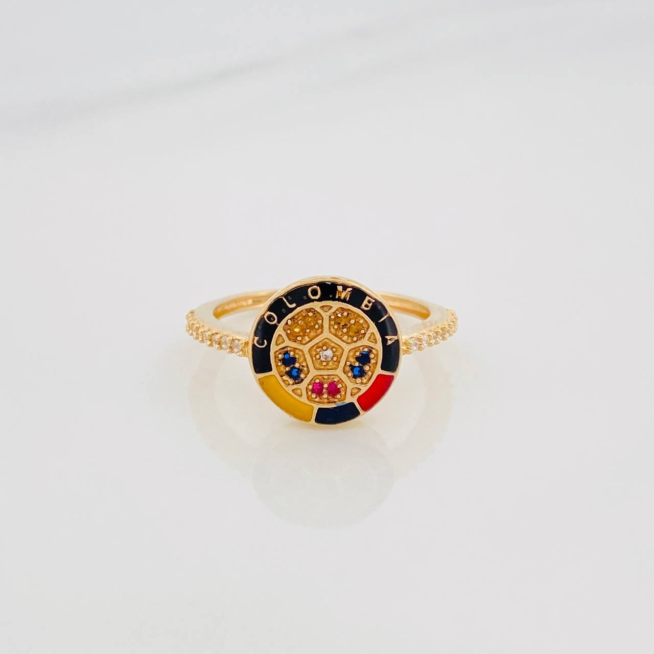 Anillo Escudo Selección 3.15 g / T6 1/2 Oro Amarillo 18K