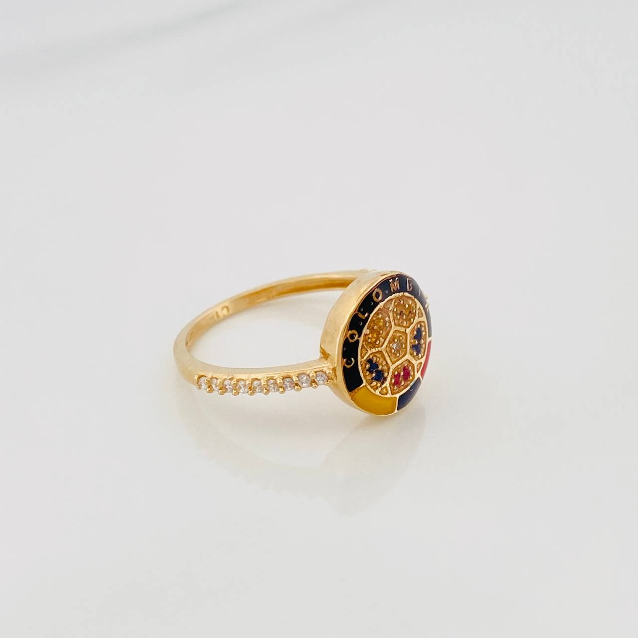 Anillo Escudo Selección 3.15 g / T6 1/2 Oro Amarillo 18K