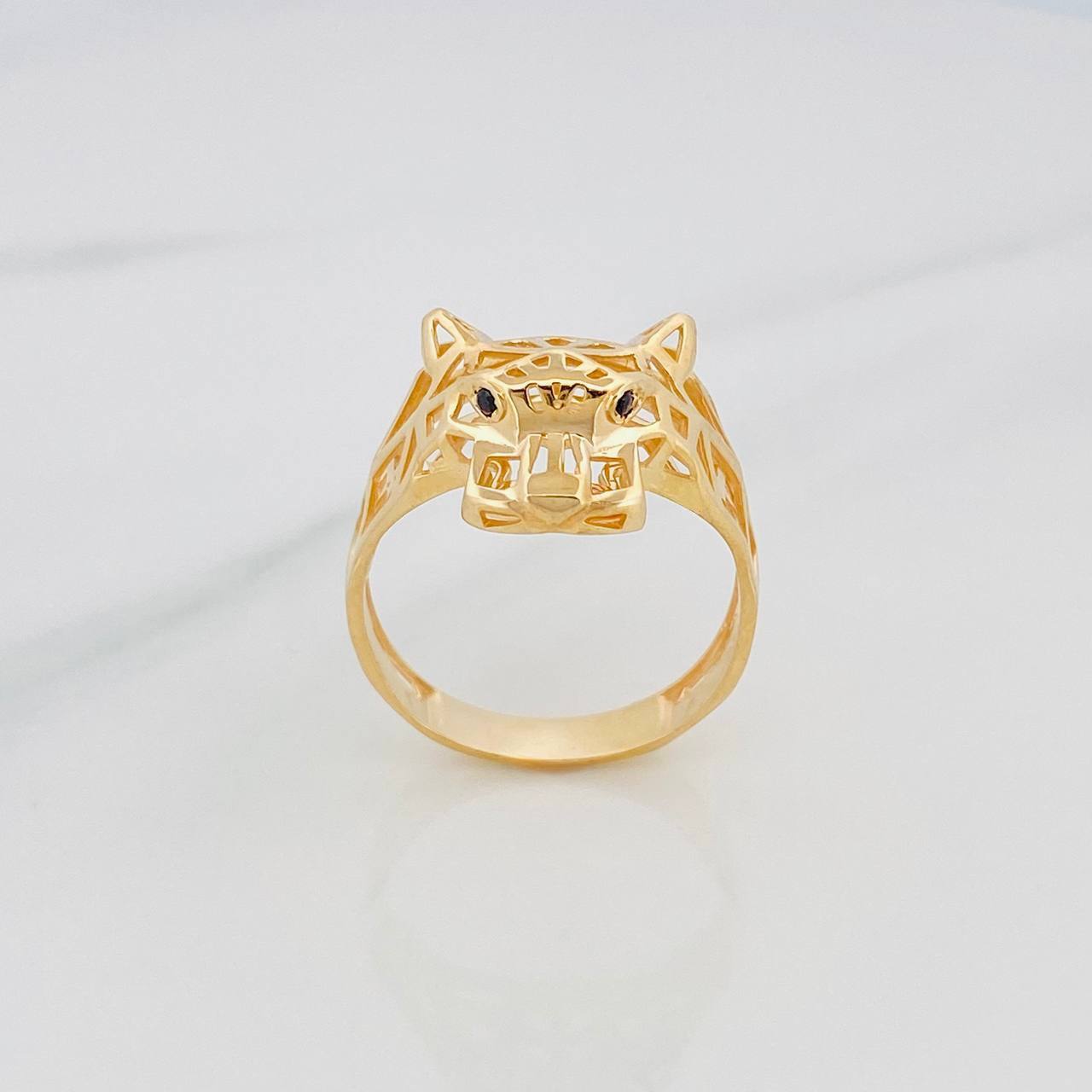 Anillo Pantera 3.95 g / T 8 1/2 Oro Amarillo 18K