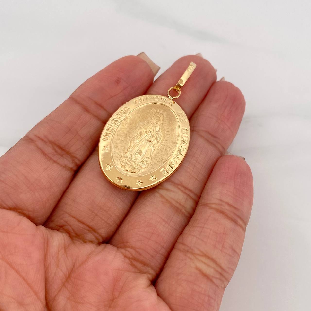 Dije Virgen De Guadalupe 3.2 g / 1 3/4 in Oro Amarillo 18K