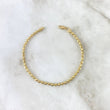 Pulso Militar 6.5gr / 20cm / 3mm Bolas Diamantadas Luna Oro Amarillo  *