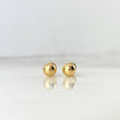 Stud Earrings Bead 0.65gr / 18K Gold