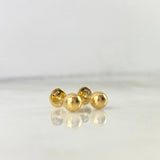 Topos Bola Lisa 0.4 g / in / 4 mm Oro Amarillo 18K
