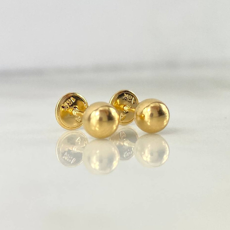 Topos Bola 0.5 g / in / 5 mm Oro Amarillo 18K