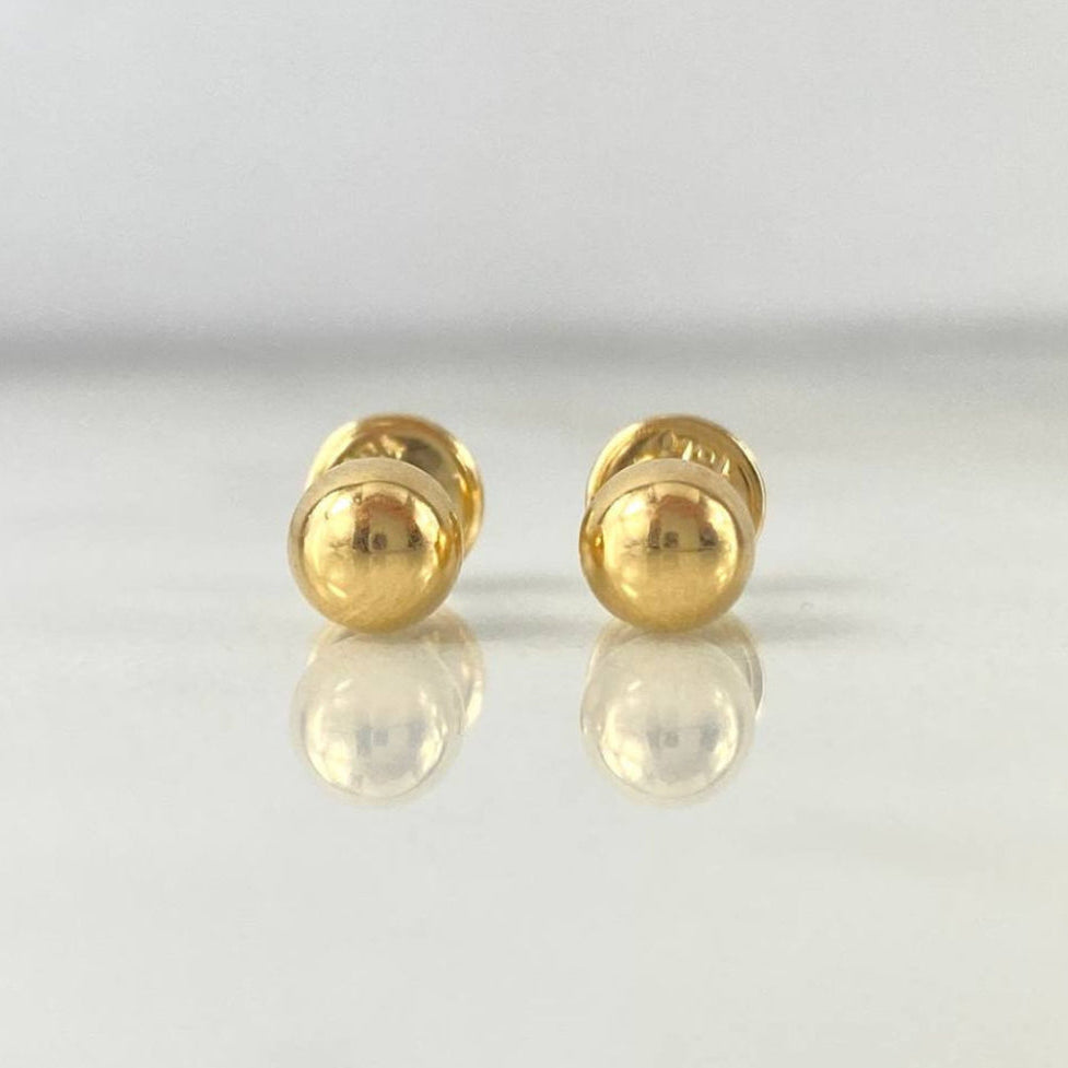 Topos Bola 0.5 g / in / 5 mm Oro Amarillo 18K