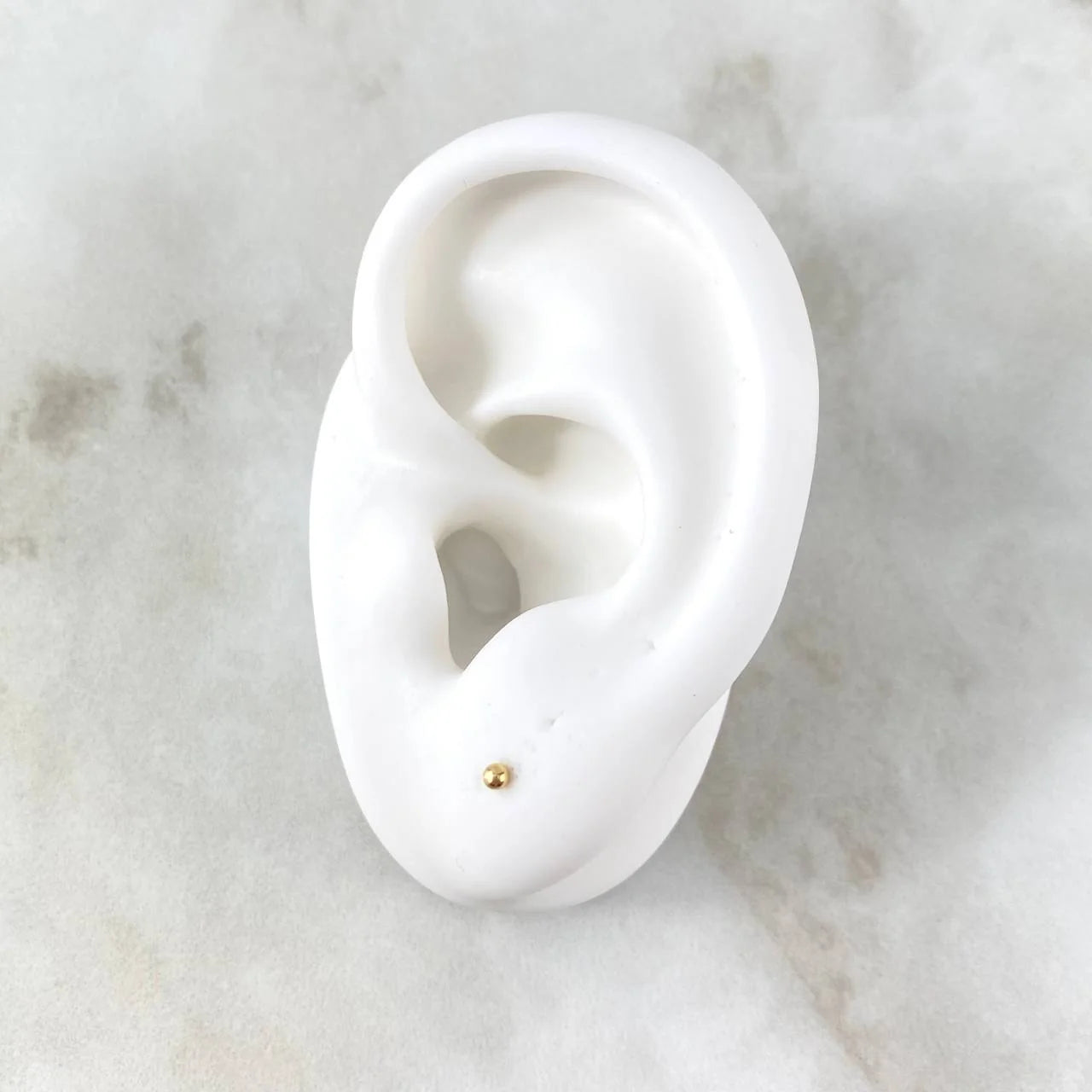 Topos Bola Lisa 0.35g / in / 2.05mm Oro Amarillo 18K