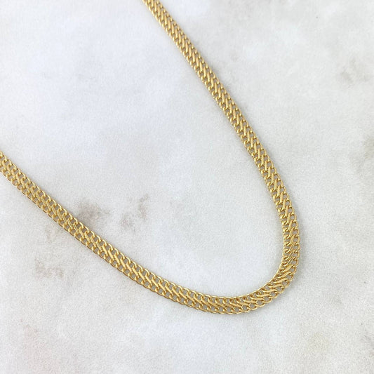 Cadena Sedusa 4.25gr / 17 3/4 in / 3.8mm Oro Amarillo +3 18K