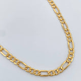 Cadena Figaro 9.1gr / 23 1/2 in / 4.37mm Oro Amarillo +1 18K %