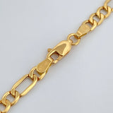 Cadena Figaro 9.1gr / 23 1/2 in / 4.37mm Oro Amarillo +1 18K %