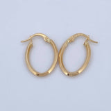 Clau Hoop Earrings 1.1gr / 3/4 in / 18K Gold