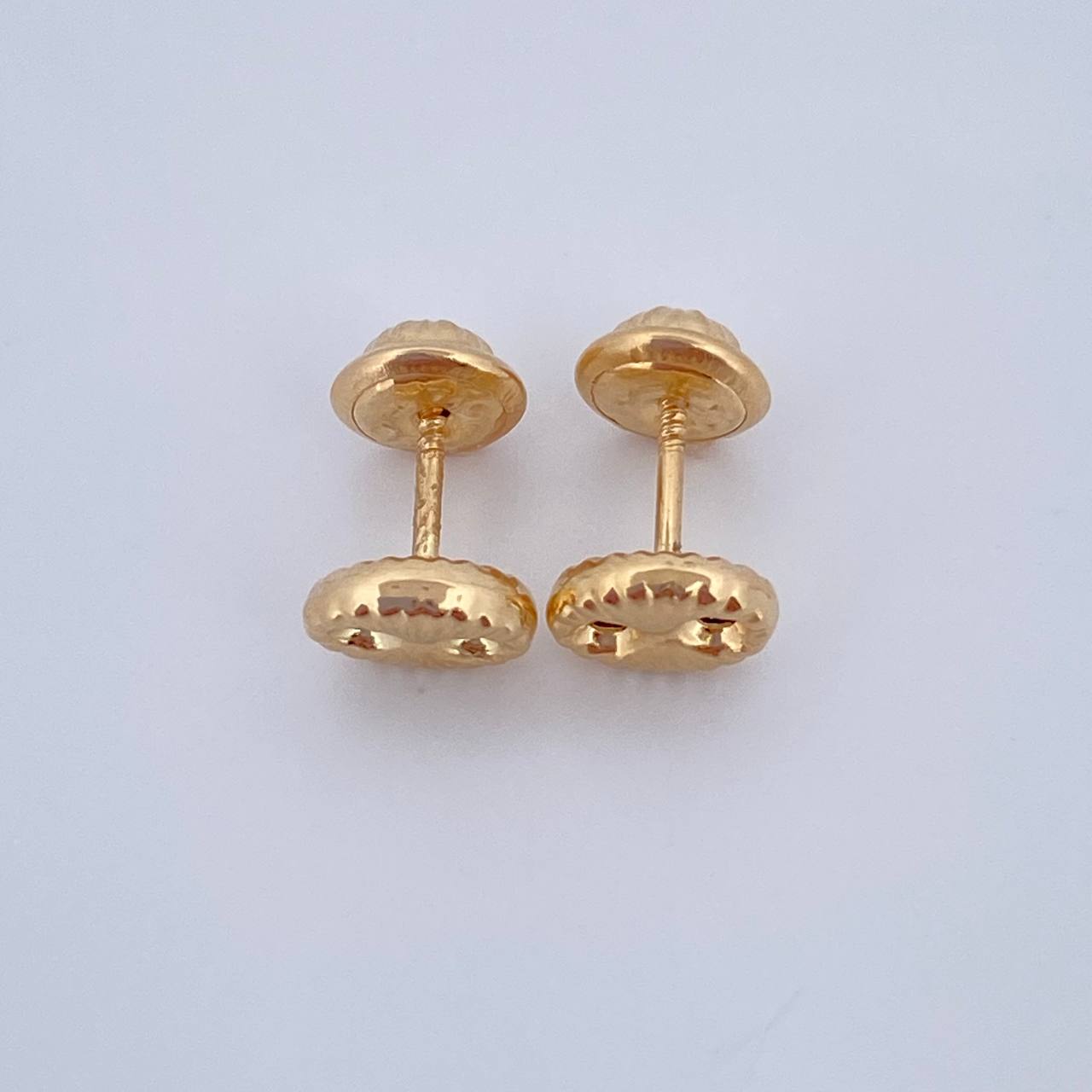 Topos GC 0.65gr / 6.3mm Diamantado Oro Amarillo 18K &