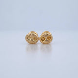 Topos GC 0.65gr / 6.3mm Diamantado Oro Amarillo 18K &