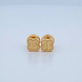 Clover Stud Earrings 0.6gr / 18K Yellow Gold &