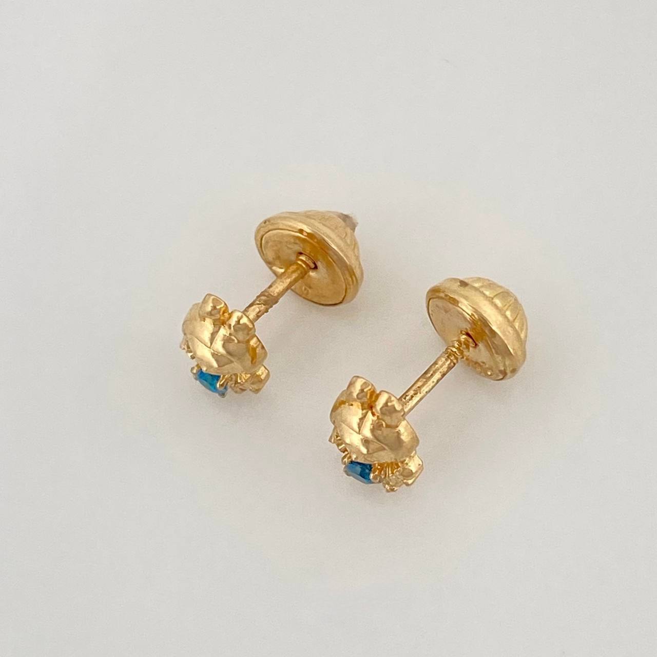 Stud Earrings Smiling Rabbit 0.75gr / 8mm Yellow Gold 18K %