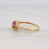 Anillo Halo Circulo 2.55g / T6 1/2 Oro Amarillo 18K
