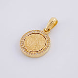 Dije Medalla San Benito 2.4g / 1 in Oro Amarillo 18K