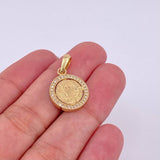 Dije Medalla San Benito 2.4g / 1 in Oro Amarillo 18K