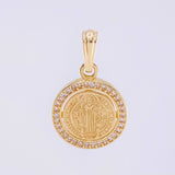 Dije Medalla San Benito 2.4g / 1 in Oro Amarillo 18K