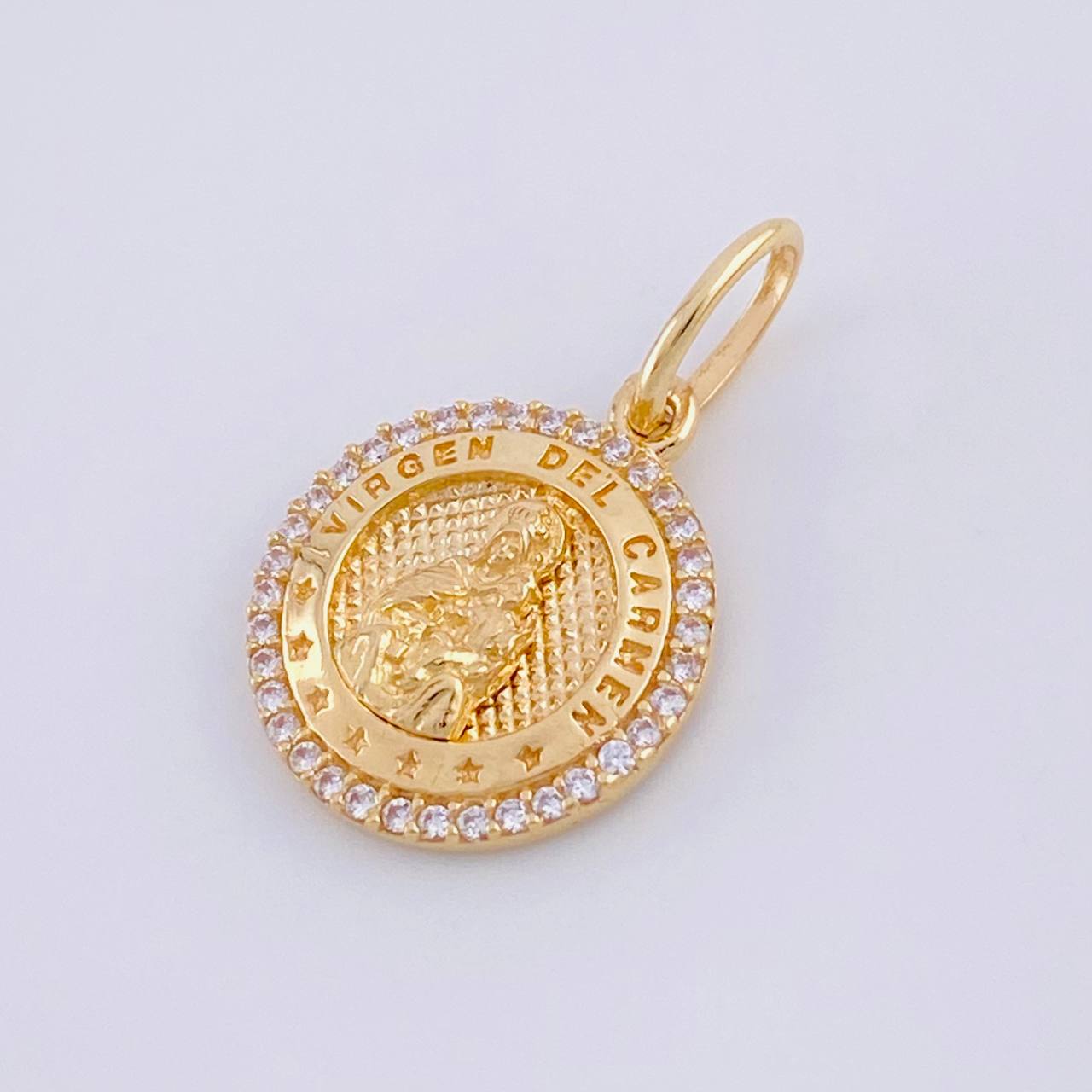 Dije Medalla Virgen del Carmen 2.4g / 1 in Oro Amarillo 18K