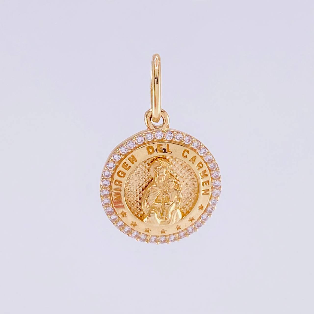 Dije Medalla Virgen del Carmen 2.4g / 1 in Oro Amarillo 18K