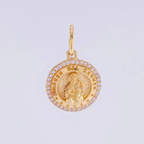 Pendant Medal Virgin of Carmen 2.5g / 3/4 in Yellow Gold 18K