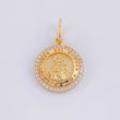 Dije Medalla Virgen del Carmen 2.4g / 1 in Oro Amarillo 18K