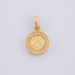 Dije Medalla San Benito 1.6g / 3/4 in Oro Amarillo 18K