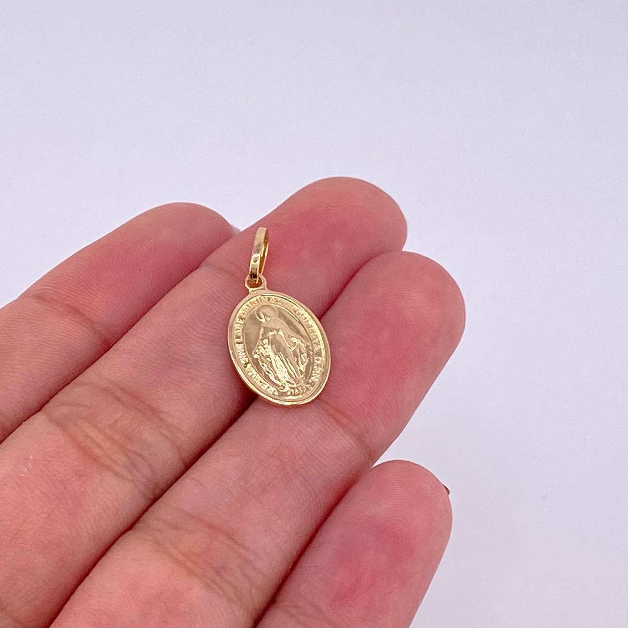 Dije Virgen Milagrosa 1.45g / 3/4 in Oro Amarillo 18K