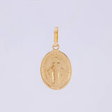 Dije Virgen Milagrosa 1.3g / 3/4 in Oro Amarillo 18K