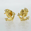 Stud Earrings Ancla Destellante 0.8 g / in / 9 mm Yellow Gold 18K