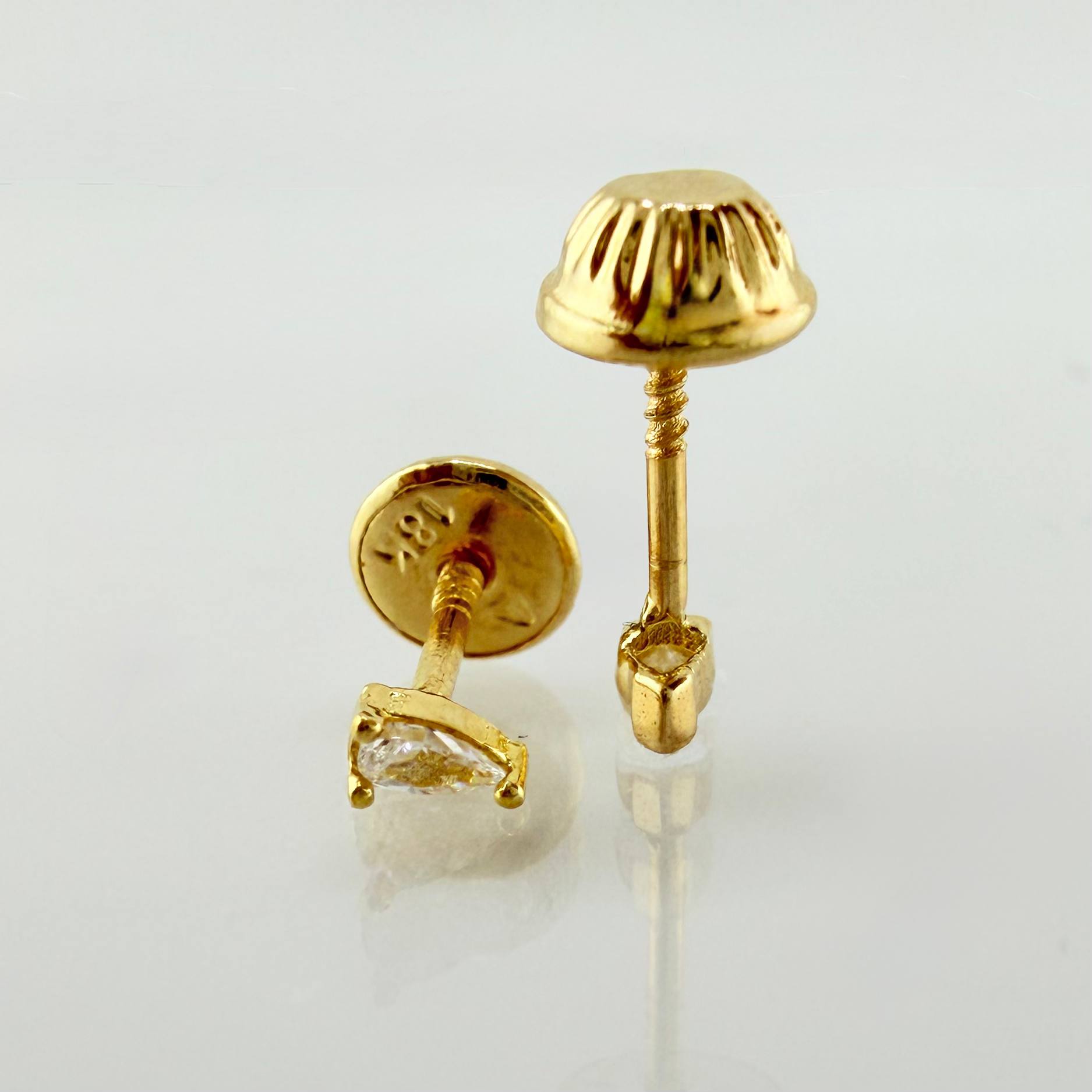 Topos Chispa en Ojiva 0.5gr / 3mm Oro Amarillo 18K