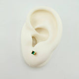 Topos Cajon Cuadriculado Esmeraldas 25pts 0.95gr / 3mm-2mm Oro Amarillo 18K *