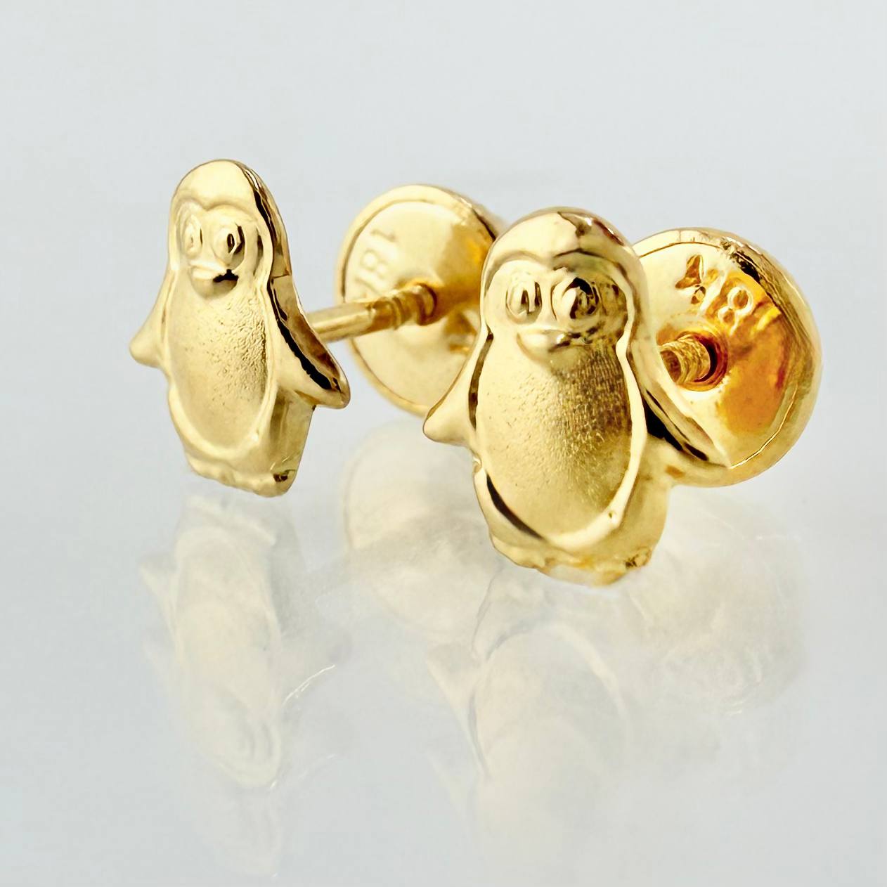 Topos Pingüino 0.55gr / 7mm Oro Amarillo 18K