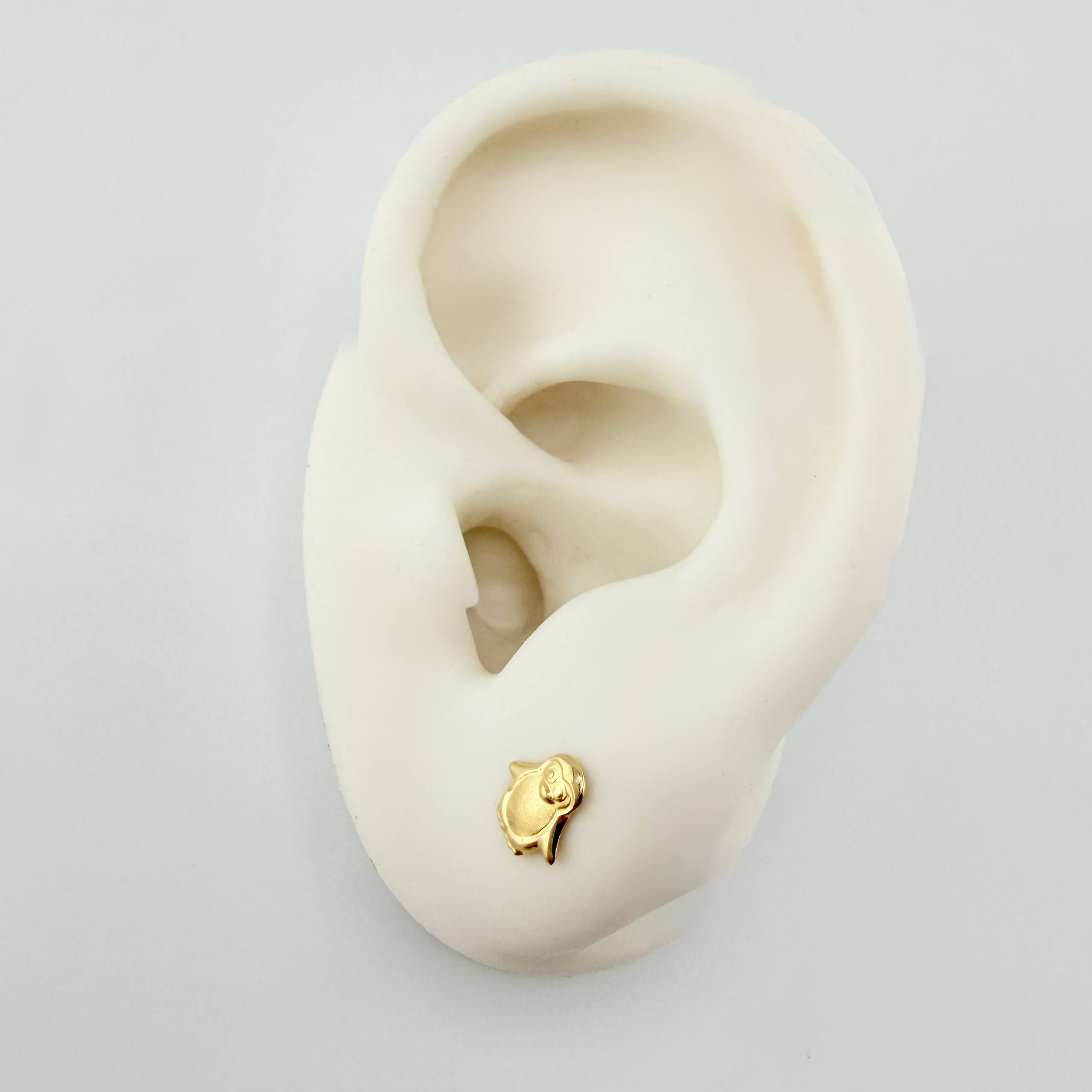 Topos Pingüino 0.5gr / 7mm Oro Amarillo 18K