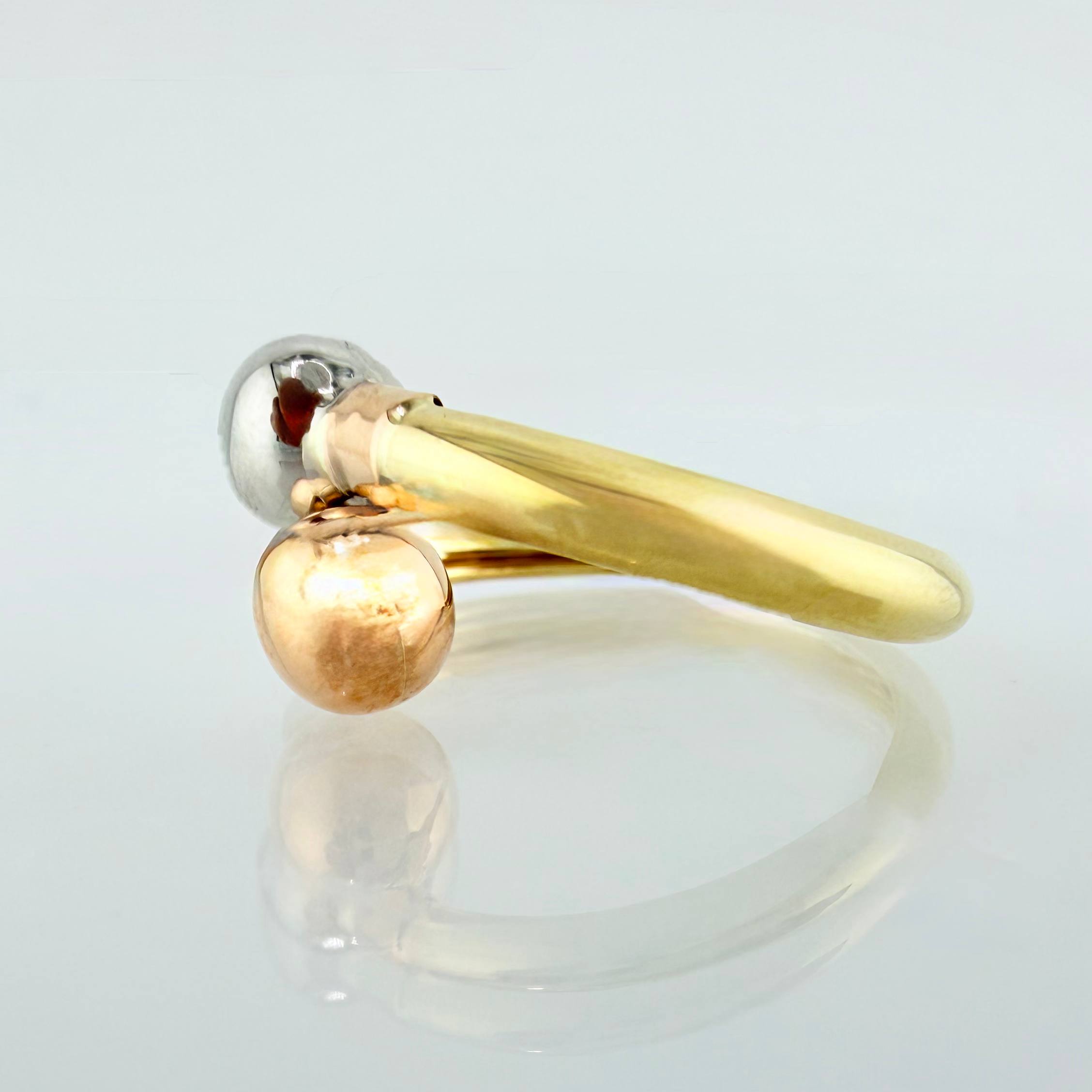 Anillo Tu Y Yo 1.6gr / T7 3/4 / Tres Oros 18K