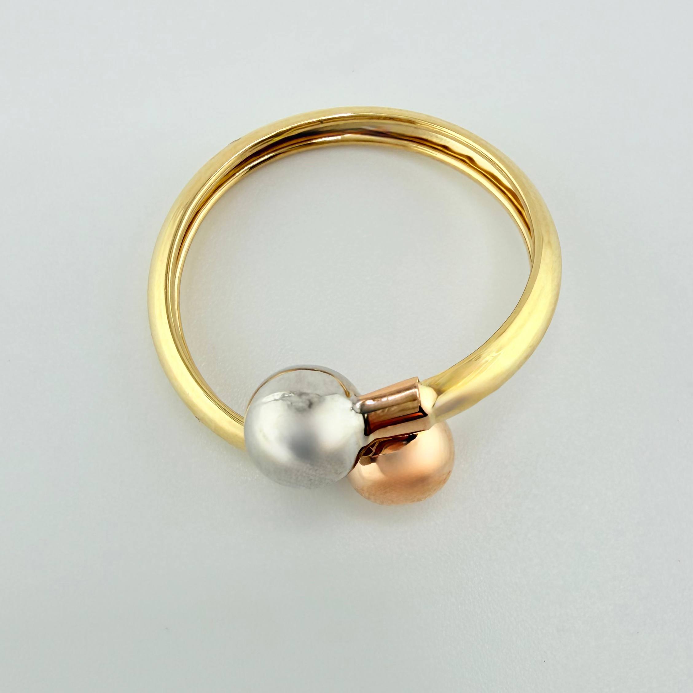 Anillo Tu Y Yo 1.7gr / T8 1/2 / Tres Oros 18K