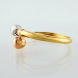 Anillo Tu Y Yo 1gr / T8 1/2 / Tres Oros 18K